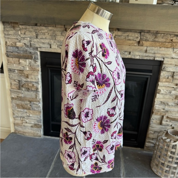 LOFT Pink and Purple Fitted T-Shirt - Picture 10 of 16